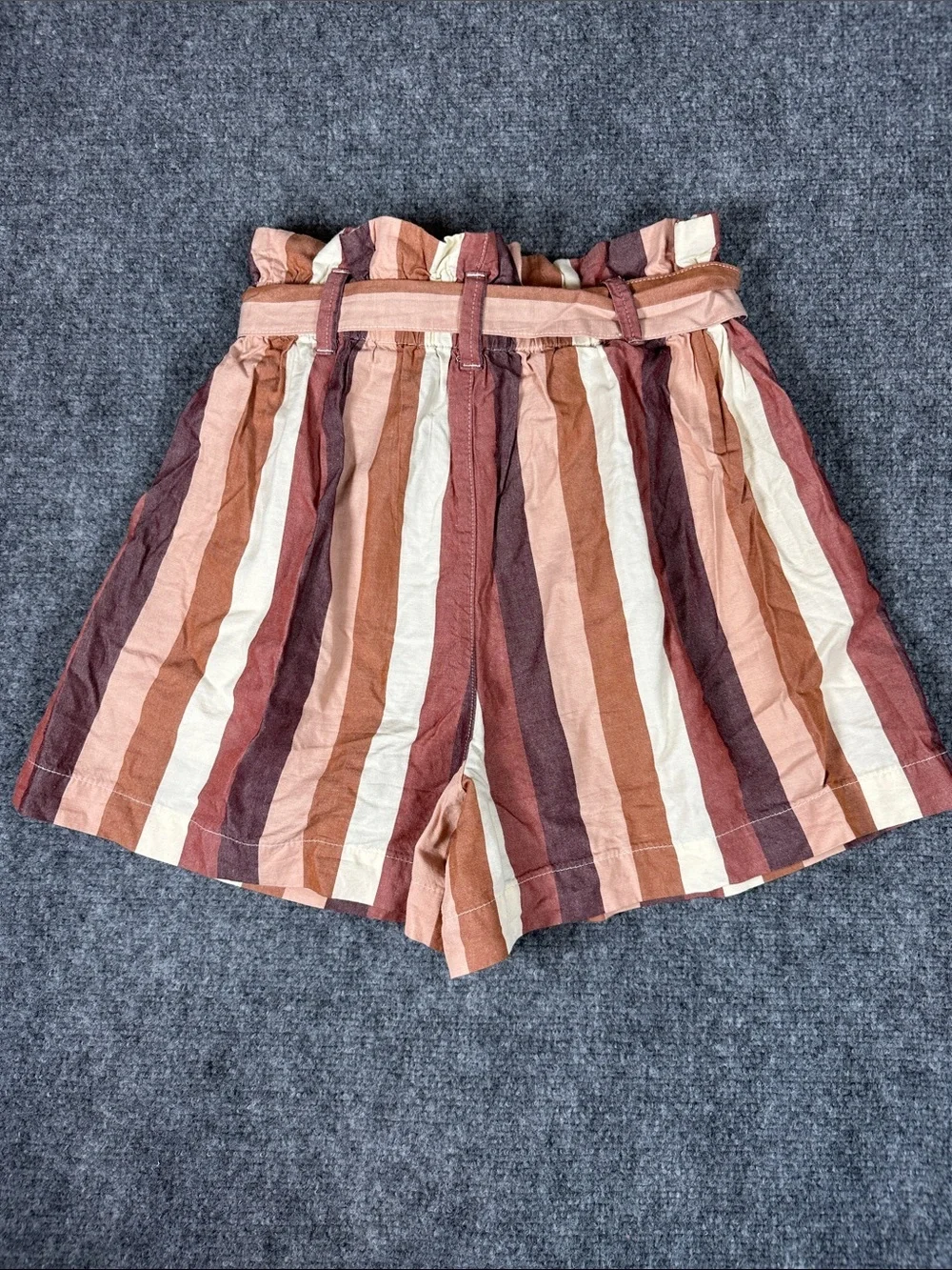 Madewell High-Waist Paperbag Linen Blend Shorts Size 0